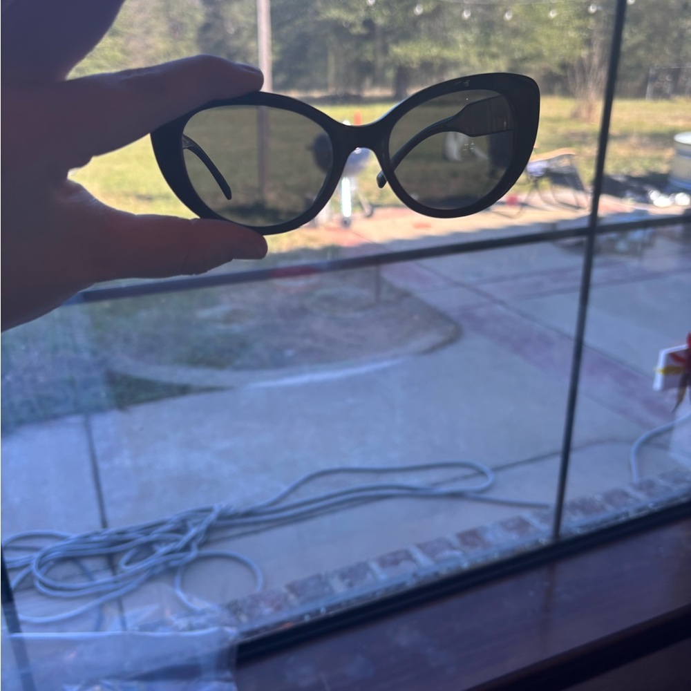 Versace Black Cat-Eye Sunglasses
